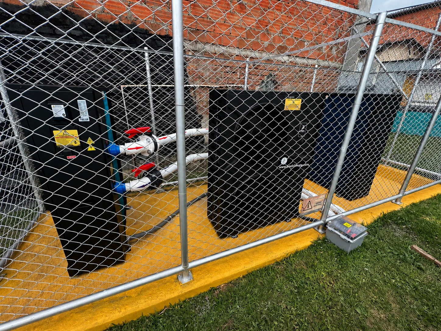 Bombas de calor del Complejo Acuático San Cristóbal